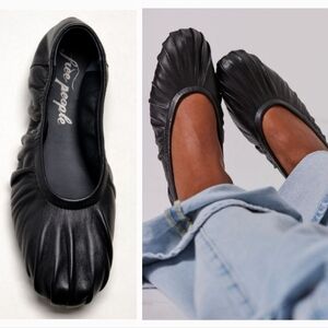 Free People Black Cara Ballet Flats
